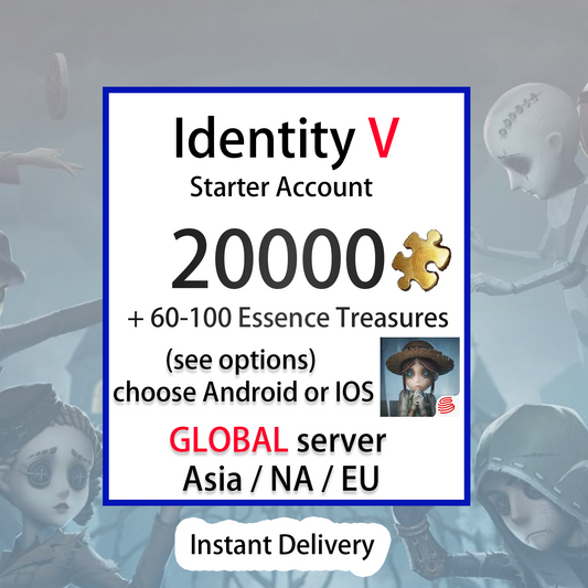 [GLOBAL][INSTANT] 20000+ Clues Identity V NA EU ASIA Starter Account (see options)-Mobile Games Starter