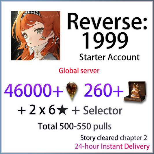 [GLOBAL][INSTANT] 46000 Clear drops + 250-300 Unilogs | Reverse: 1999 Starter Account (see options)-Mobile Games Starter