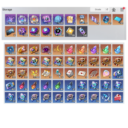 [ASIA][INSTANT] 37000 Crystals + 160 Limited Anchors + 260 regular Anchors | Chaos Zero Nightmare Starter Account (see options)-Mobile Games Starter