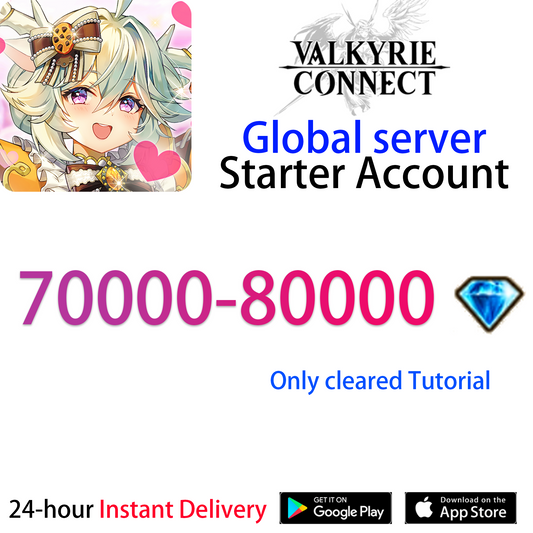 [GLOBAL][INSTANT] 70000-80000 diamonds VALKYRIE CONNECT Starter Account-Mobile Games Starter