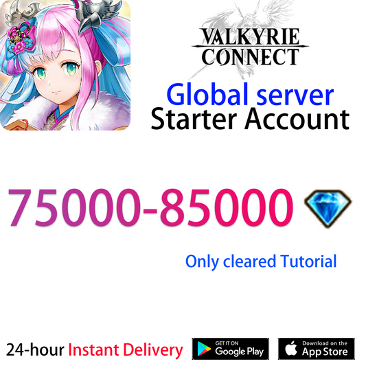 [GLOBAL][INSTANT] 75000-85000 diamonds VALKYRIE CONNECT Starter Account-Mobile Games Starter