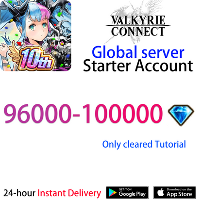 [GLOBAL][INSTANT] 96000-100000 diamonds VALKYRIE CONNECT Starter Account-Mobile Games Starter
