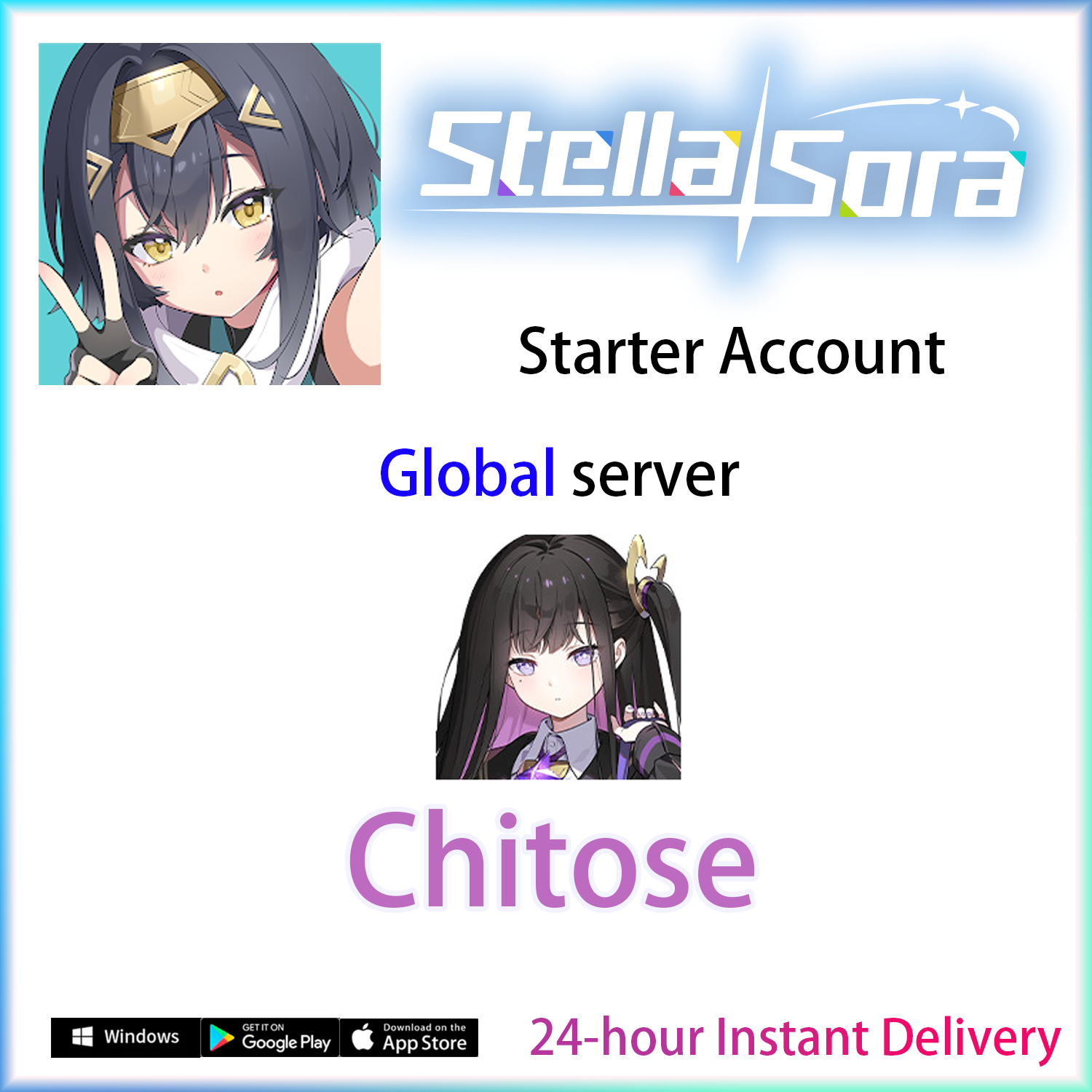 [GLOBAL] [INSTANT] Chitose / Signature | Stella Sora Starter Account (see options)-Mobile Games Starter