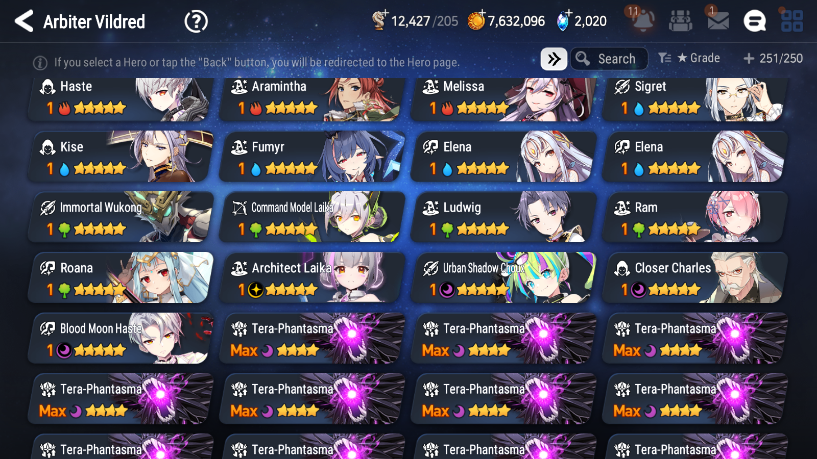 [GLOBAL][INSTANT] Epic 7 Seven 10ML + 27 4★ ML(lots dups) Straze Sez Flan Ray Choux Top Model Luluca Cerise Kizuna Ai 60 skin tickets+20 Speed 10-10 Account-Mobile Games Starter