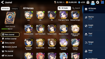 [GLOBAL][INSTANT] Epic 7 Seven 11ML+28 4*ML Navy Captain Landy Lionheart Cermia Apocalypse Ravi 10-10 Account-Mobile Games Starter