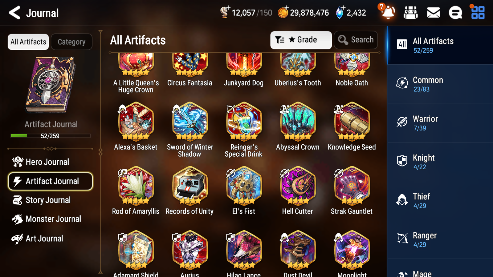 [GLOBAL][INSTANT] Epic 7 Seven 1ML 1LIM Death Dealer Ray Luna + ML pulls + 60 skin tickets + 20 Speed Aged Starter Account-Mobile Games Starter