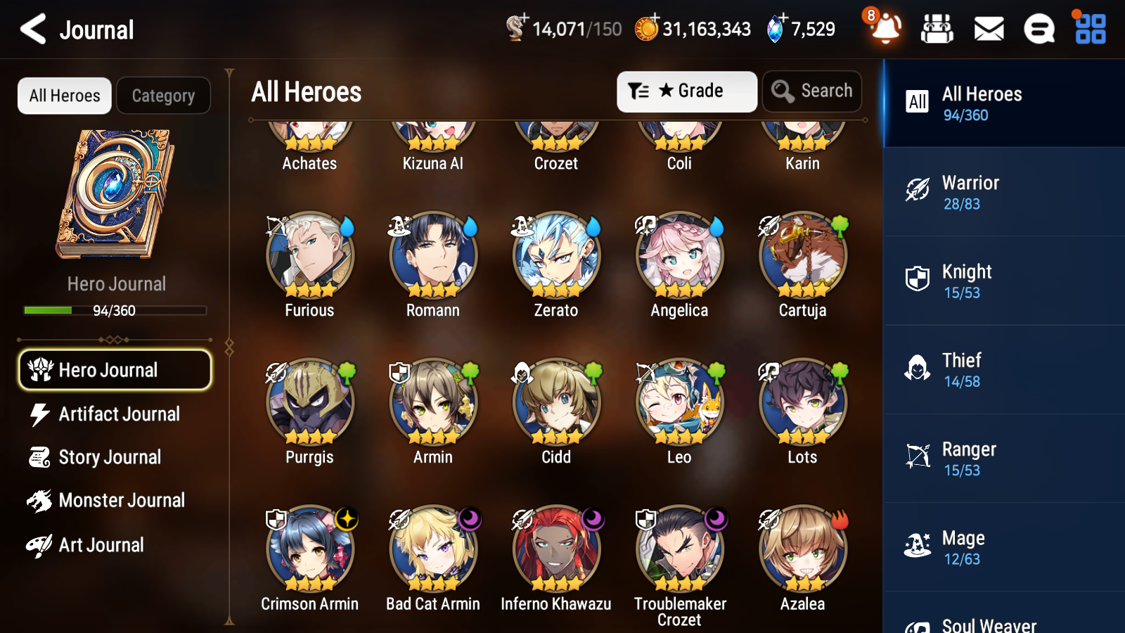 [GLOBAL][INSTANT] Epic 7 Seven 1ML 1LIM Luna Sylvan Sage Vivian + ML pulls + 20 Speed Starter Account-Mobile Games Starter