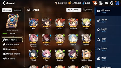 [GLOBAL][INSTANT] Epic 7 Seven 1ML 2LIM Rimuru Fairytale Tenebria + ML pulls + 20 Speed + Name Starter Account-Mobile Games Starter