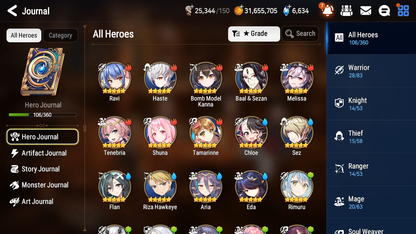 [GLOBAL][INSTANT] Epic 7 Seven 1ML 2LIM Rimuru Ocean Breeze Luluca Apocalypse Ravi + ML pulls + 20 Speed + Name Starter Account-Mobile Games Starter