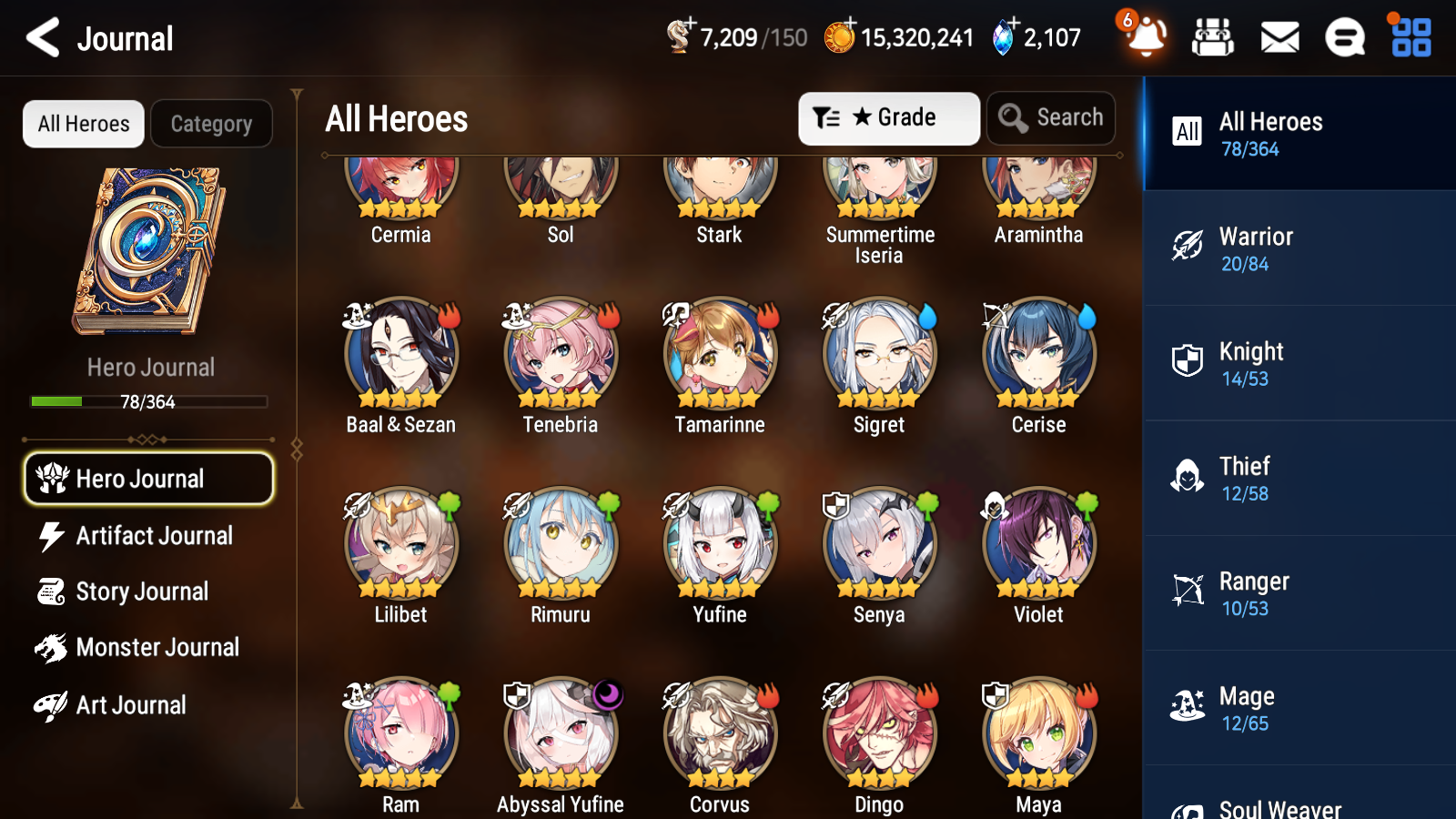 [GLOBAL][INSTANT] Epic 7 Seven 1ML 3LIM Abyssal Yufine Rimuru Cerise Summertime Iseria + ML pulls + 20 Speed Starter Account-Mobile Games Starter