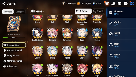 [GLOBAL][INSTANT] Epic 7 Seven 1ML 3LIM Abyssal Yufine Rimuru Cerise Summertime Iseria + ML pulls + 20 Speed Starter Account-Mobile Games Starter