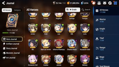 [GLOBAL][INSTANT] Epic 7 Seven 1ML 3LIM Eternal Wanderer Ludwig Rimuru Benimaru Ocean Breeze Luluca + ML pulls + 20 Speed + Name Starter Account-Mobile Games Starter