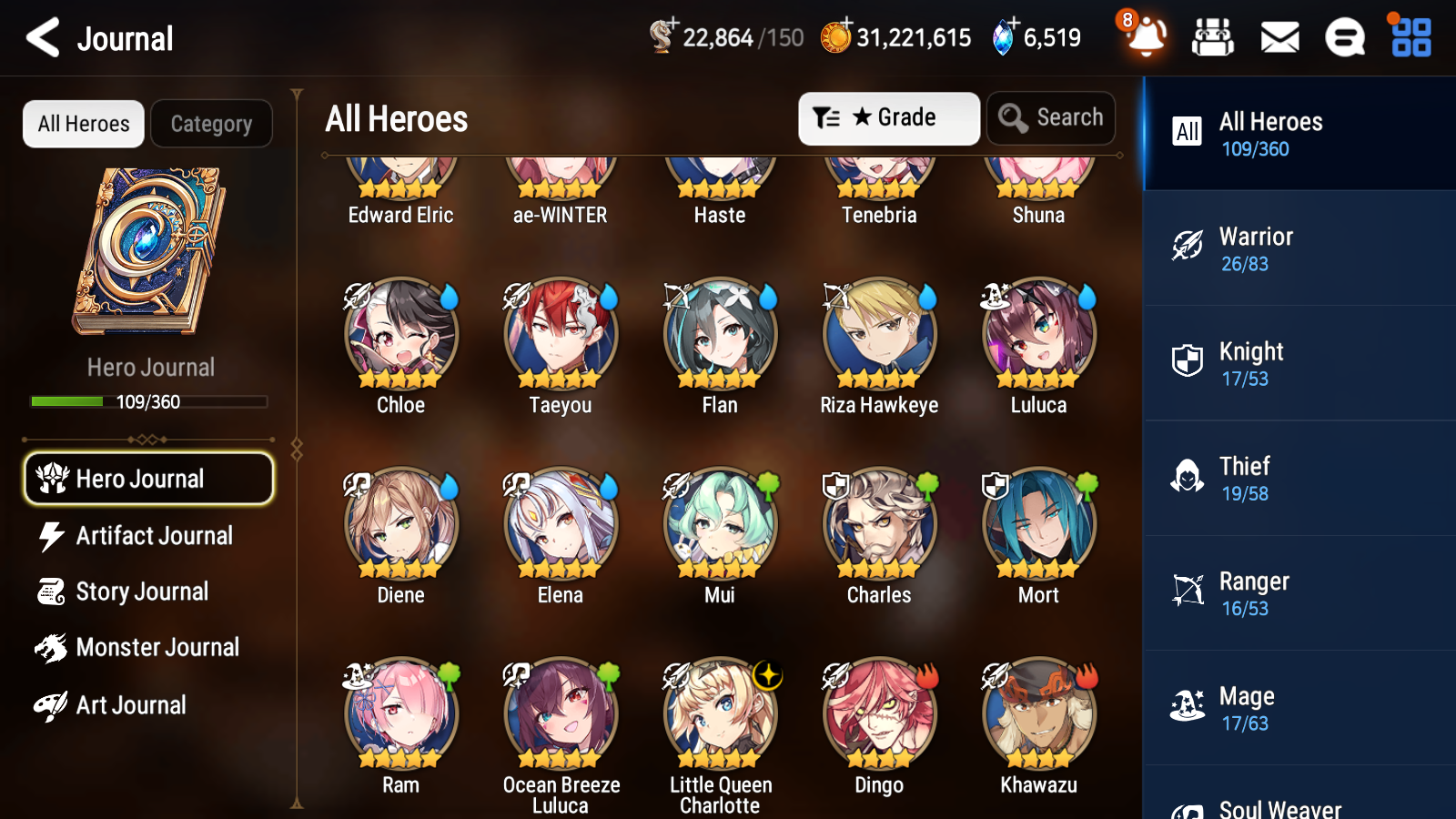 [GLOBAL][INSTANT] Epic 7 Seven 1ML 3LIM Little Queen Charlotte Edward Diene Ocean Breeze Luluca Angel of Light Angelica + ML pulls + 20 Speed + Name Starter Account-Mobile Games Starter
