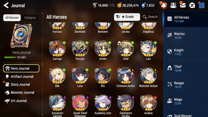 [GLOBAL][INSTANT] Epic 7 Seven 1ML 4LIM Silver Blade Aramintha Rimuru+artifact +Benimaru Jack Festive Eda + ML pulls + 20 Speed + Name Starter Account-Mobile Games Starter