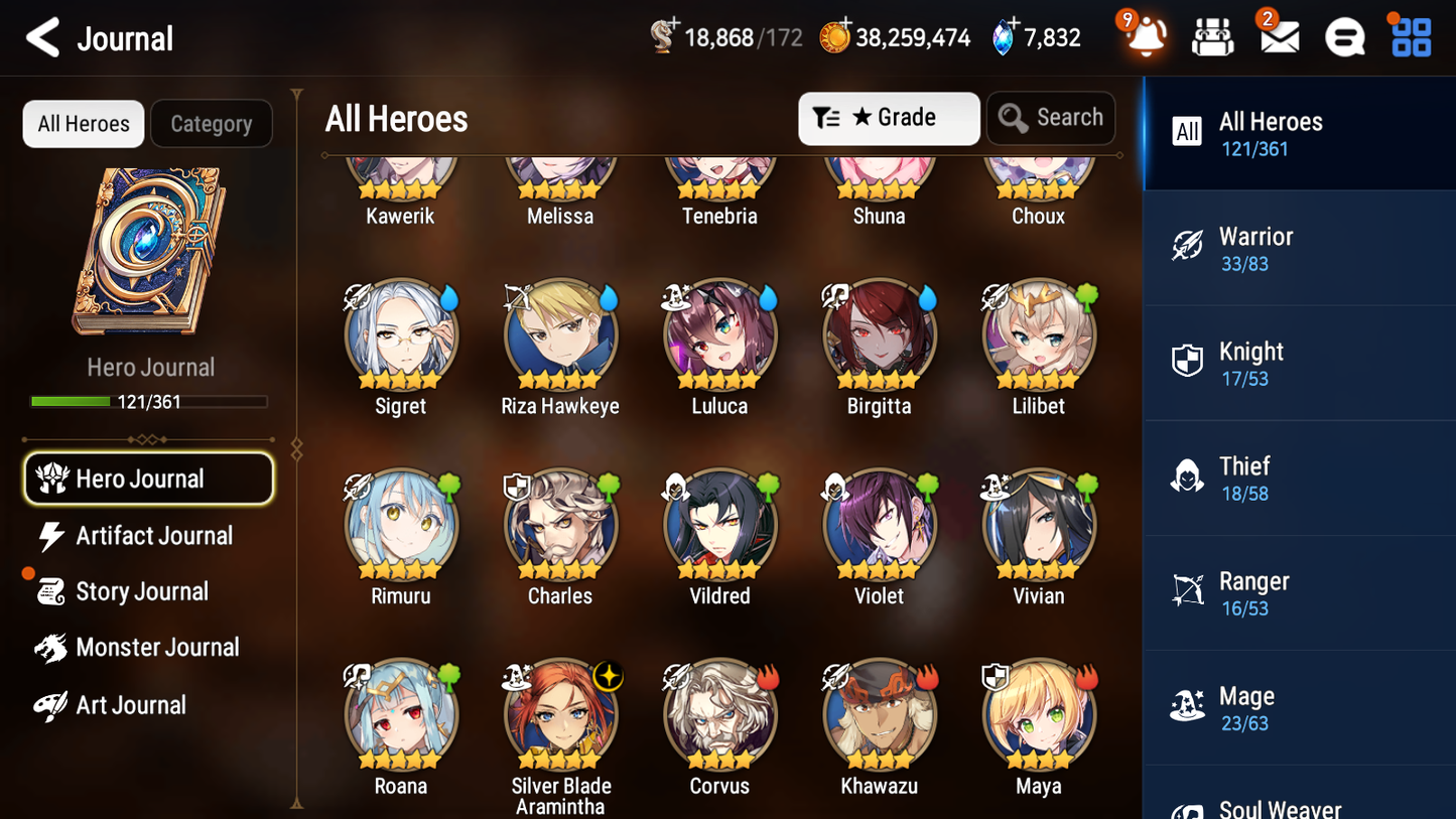 [GLOBAL][INSTANT] Epic 7 Seven 1ML 4LIM Silver Blade Aramintha Rimuru+artifact +Benimaru Jack Festive Eda + ML pulls + 20 Speed + Name Starter Account-Mobile Games Starter