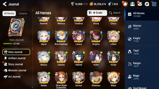 [GLOBAL][INSTANT] Epic 7 Seven 1ML 4LIM Silver Blade Aramintha Rimuru+artifact +Benimaru Jack Festive Eda + ML pulls + 20 Speed + Name Starter Account-Mobile Games Starter