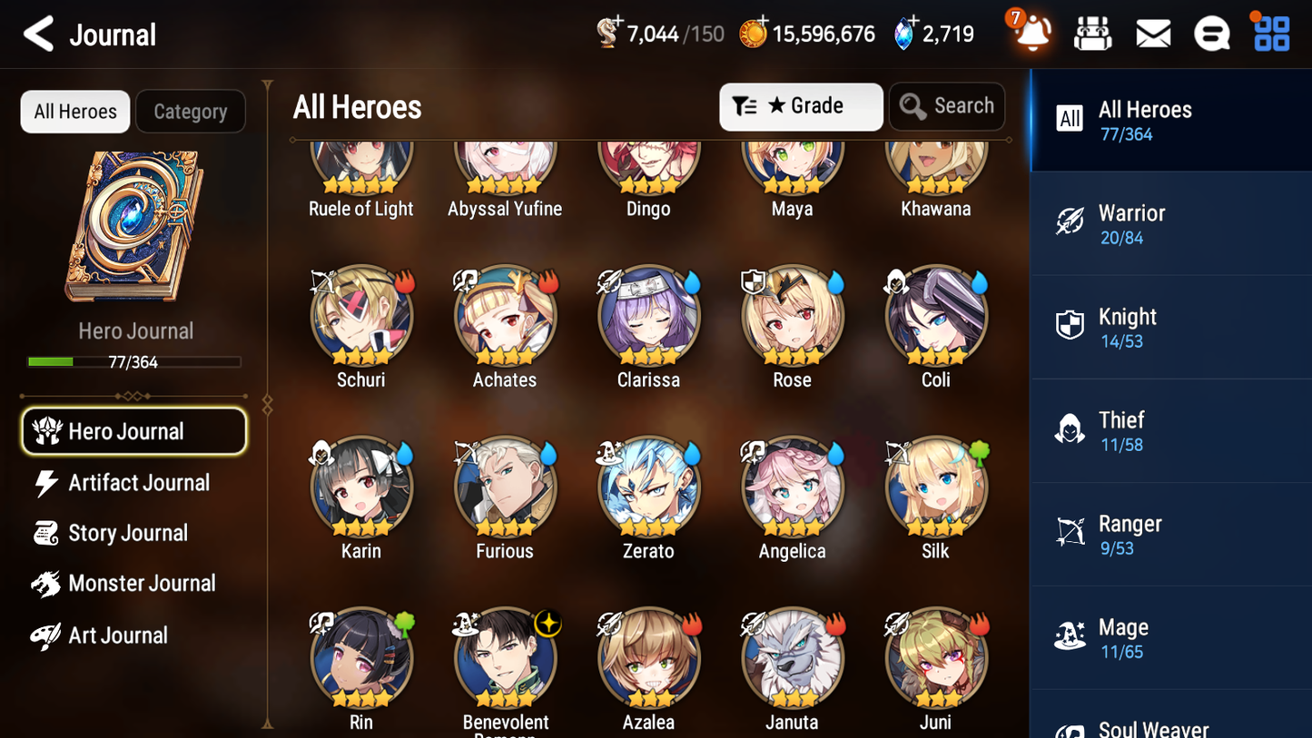 [GLOBAL][INSTANT] Epic 7 Seven 2ML 1LIM Abyssal Yufine Rimuru Ruele of Light + ML pulls + 20 Speed + Name Starter Account-Mobile Games Starter