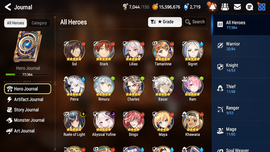 [GLOBAL][INSTANT] Epic 7 Seven 2ML 1LIM Abyssal Yufine Rimuru Ruele of Light + ML pulls + 20 Speed + Name Starter Account-Mobile Games Starter