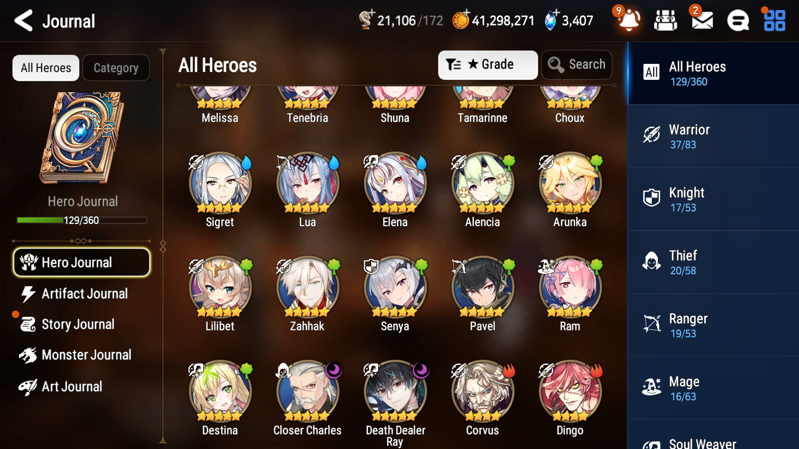 [GLOBAL][INSTANT] Epic 7 Seven 2ML 1LIM Benimaru Death Dealer Ray Closer Charles+ 43ML pulls + 20 Speed + Name Starter Account-Mobile Games Starter