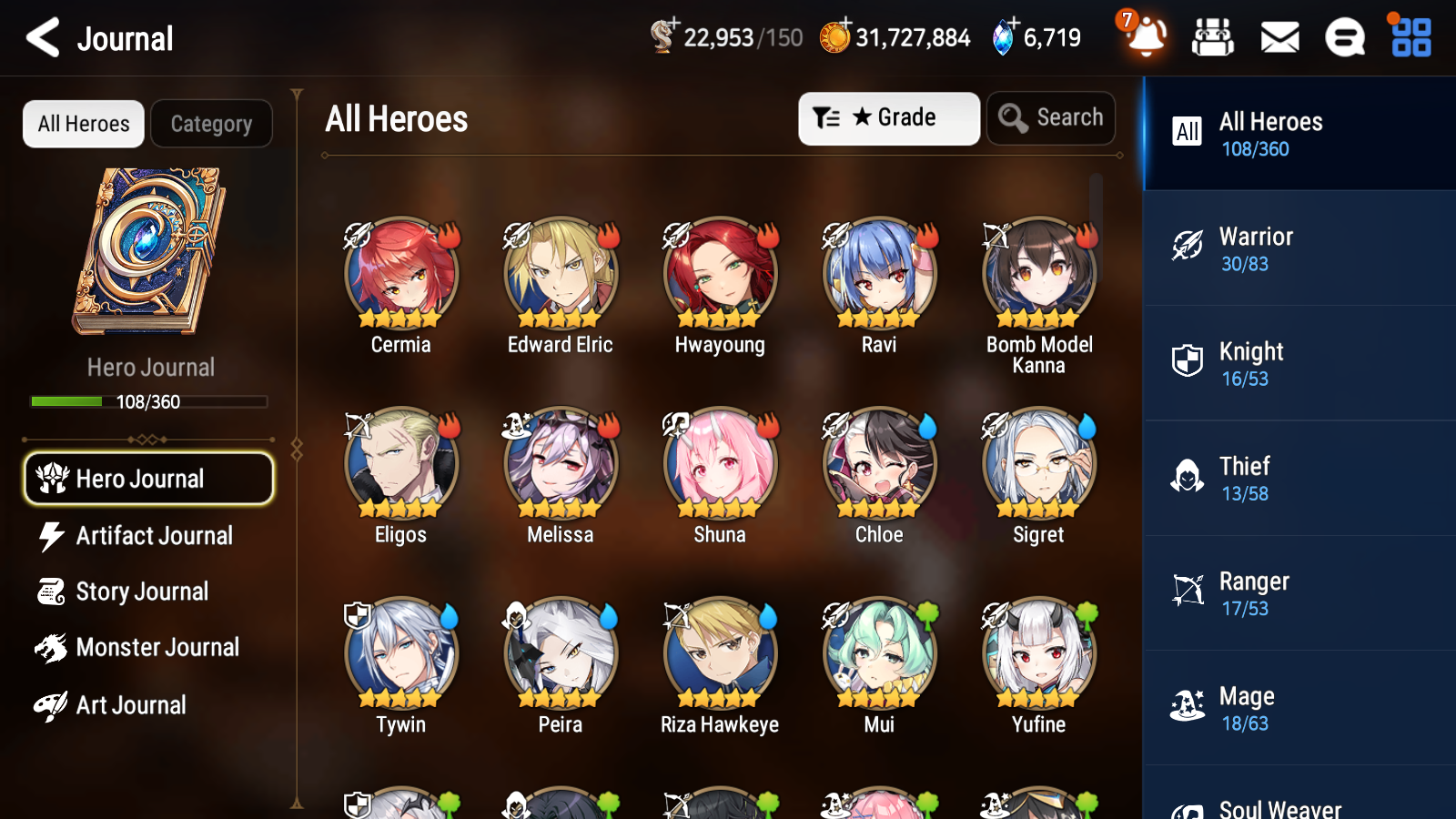 [GLOBAL][INSTANT] Epic 7 Seven 2ML 1LIM Edward Briar Witch Iseria + ML pulls + 20 Speed + Name Starter Account-Mobile Games Starter