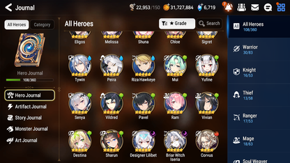 [GLOBAL][INSTANT] Epic 7 Seven 2ML 1LIM Edward Briar Witch Iseria + ML pulls + 20 Speed + Name Starter Account-Mobile Games Starter