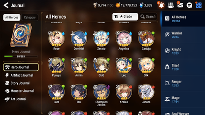 [GLOBAL][INSTANT] Epic 7 Seven 2ML 1LIM Faithless Lidica Rem + ML pulls + 20 Speed + Name Starter Account-Mobile Games Starter