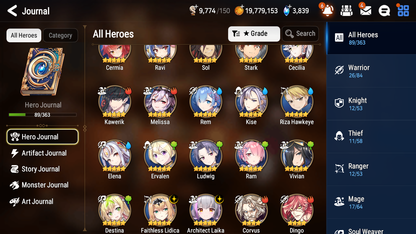 [GLOBAL][INSTANT] Epic 7 Seven 2ML 1LIM Faithless Lidica Rem + ML pulls + 20 Speed + Name Starter Account-Mobile Games Starter