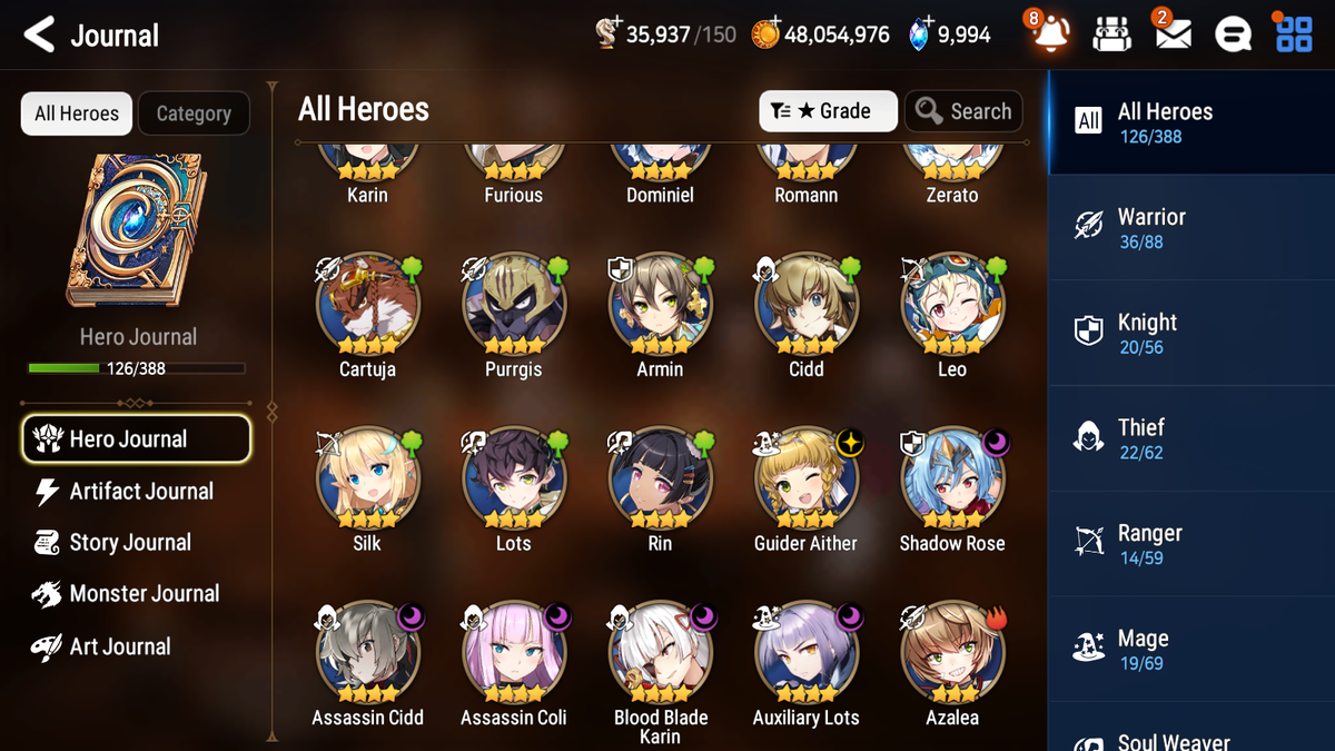 [GLOBAL][INSTANT] Epic 7 Seven 2ML 1LIM Haru Lone Crescent Bellona Silver Blade Aramintha Diene + 72ML pulls + 3x 20 Speed + Luna Skin + Name Starter Account-Mobile Games Starter