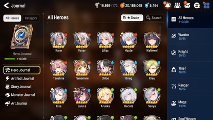 [GLOBAL][INSTANT] Epic 7 Seven 2ML 1LIM Hecate Navy Captain Landy Conqueror Lilias + 41ML pulls Mystics + 20 Speed + Name Starter Account-Mobile Games Starter