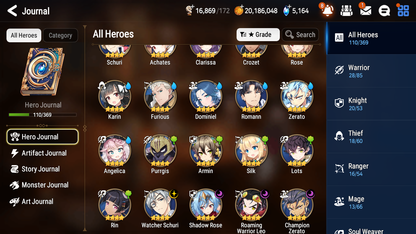 [GLOBAL][INSTANT] Epic 7 Seven 2ML 1LIM Hecate Navy Captain Landy Conqueror Lilias + 41ML pulls Mystics + 20 Speed + Name Starter Account-Mobile Games Starter