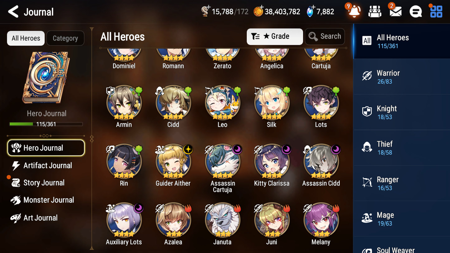 [GLOBAL][INSTANT] Epic 7 Seven 2ML 1LIM Lone Wolf Peira Fairytale Tenebria Belian + ML pulls + 20 Speed + Name Starter Account-Mobile Games Starter