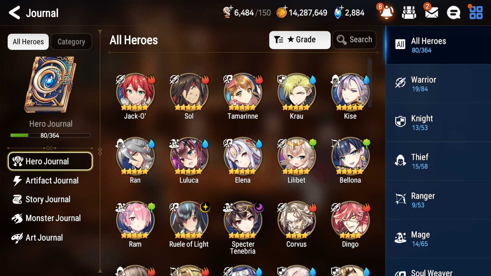 [GLOBAL][INSTANT] Epic 7 Seven 2ML 1LIM Specter Tenebria Jack + ML pull + 20 Speed + Name Starter Account-Mobile Games Starter