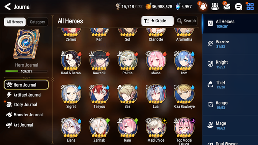 [GLOBAL][INSTANT] Epic 7 Seven 2ML 1LIM Top Model Luluca + Rem + ML pulls + 20 Speed + Name Starter Account-Mobile Games Starter