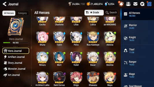 [GLOBAL][INSTANT] Epic 7 Seven 2ML 2LIM Architect Laika Rimuru Ae-NingNing + ML pulls + 20 Speed + Name Starter Account-Mobile Games Starter