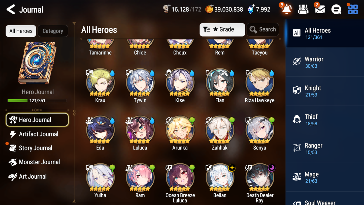 [GLOBAL][INSTANT] Epic 7 Seven 2ML 2LIM Belian Ray Rem Ocean Breeze Luluca + ML pulls + 20 Speed + Name Starter Account-Mobile Games Starter