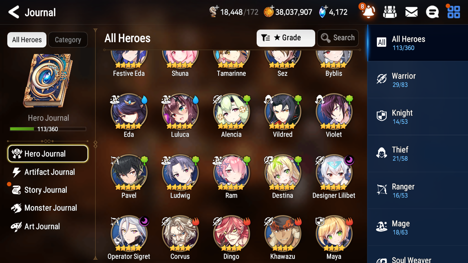 [GLOBAL][INSTANT] Epic 7 Seven 2ML 2LIM Designer Lilibet Operator Sigret Byblis+art +Festive Eda + 40ML pulls Mystics+ 20 Speed +Name Starter Account-Mobile Games Starter
