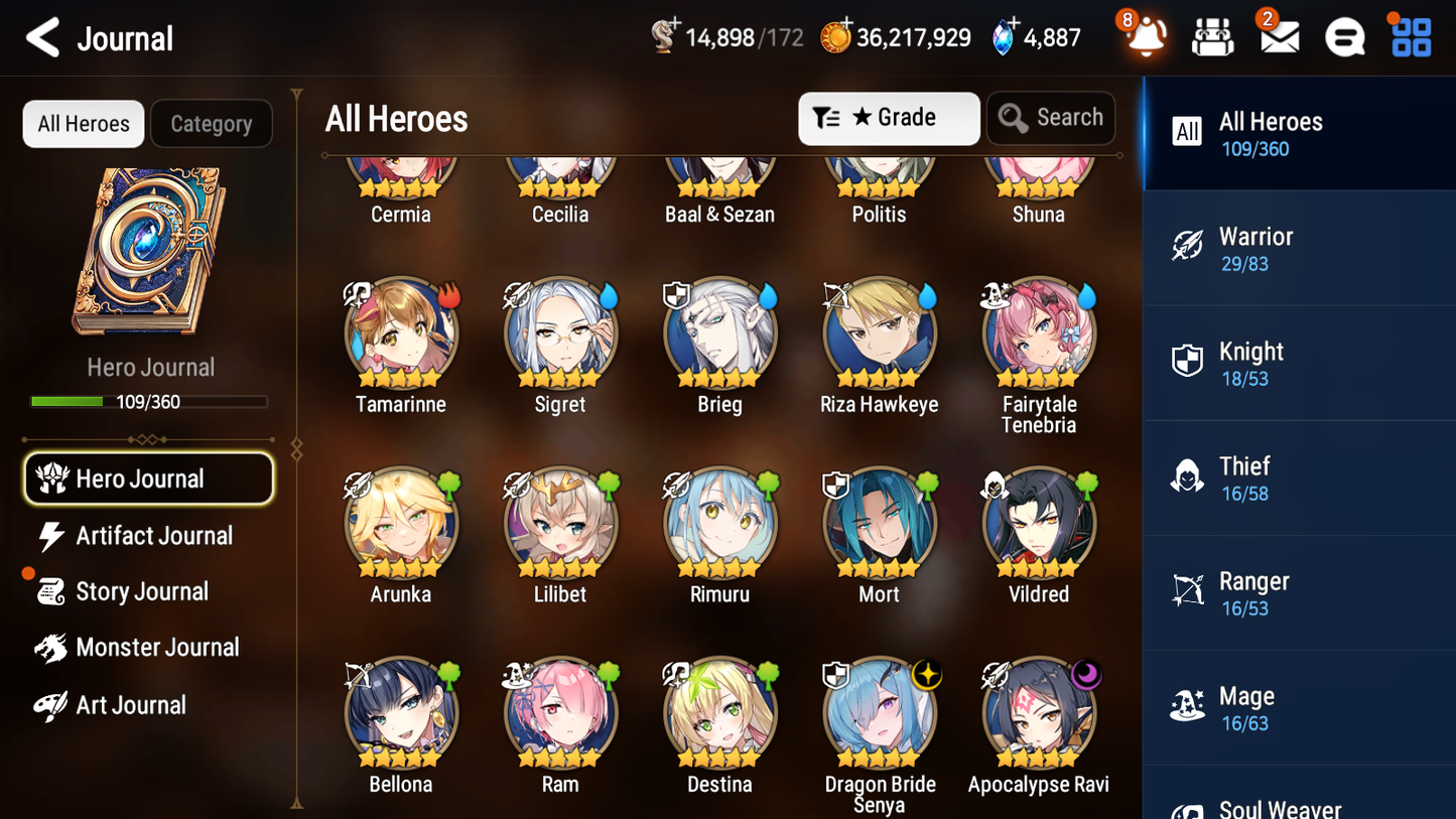 [GLOBAL][INSTANT] Epic 7 Seven 2ML 2LIM Dragon Bride Senya Apocalypse Ravi Rimuru Tenebria Angel Angelica + Mystics ML pulls + 20 Speed Starter Account-Mobile Games Starter