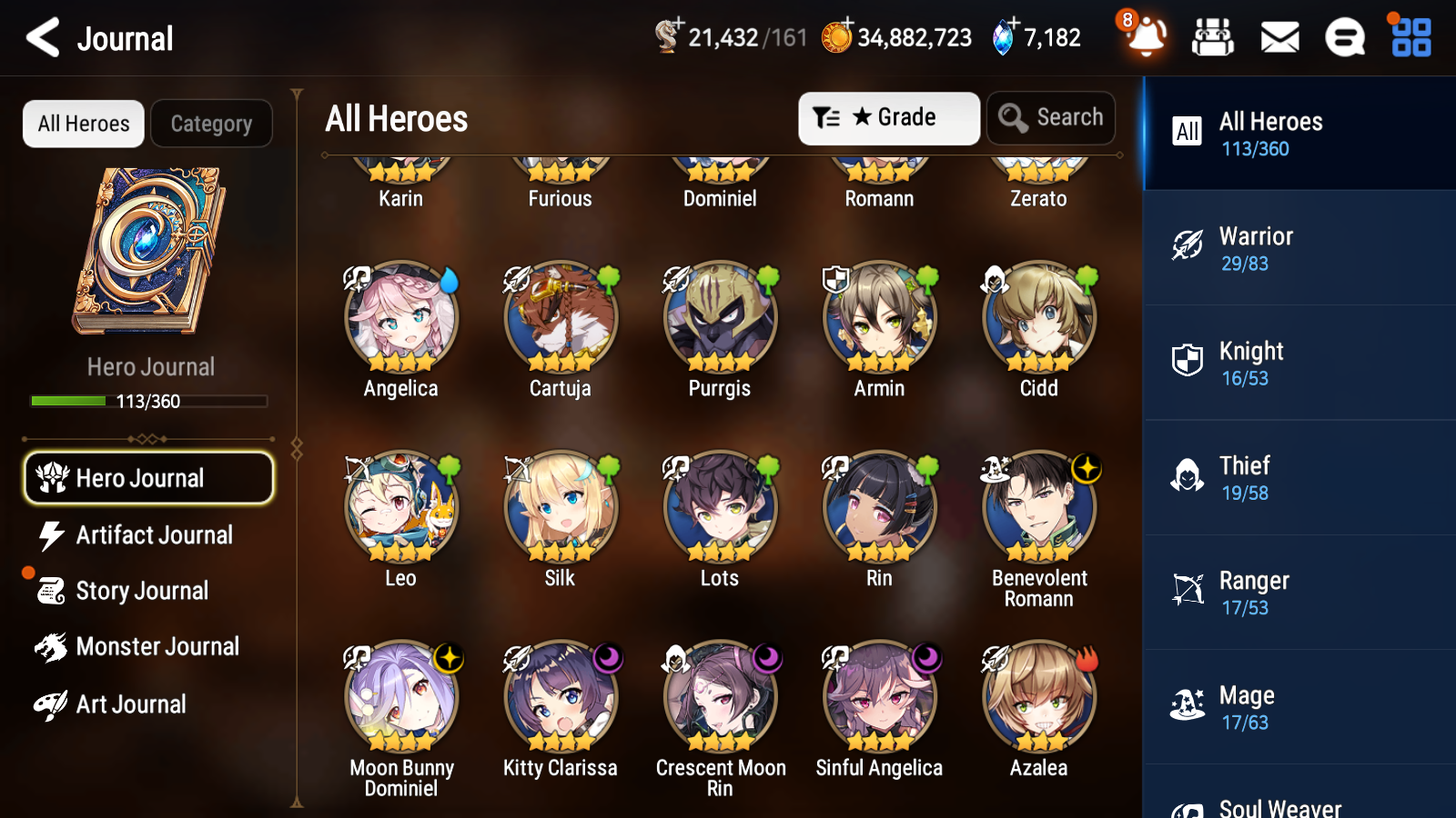 [GLOBAL][INSTANT] Epic 7 Seven 2ML 2LIM Lone Wolf Peira Lethe Diene Judge Kise + ML pulls + 20 Speed + Name Starter Account-Mobile Games Starter