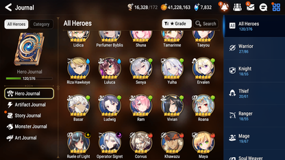 [GLOBAL][INSTANT] Epic 7 Seven 2ML 2LIM Perfumer Byblis Ruele Operator Sigret Jack + Mystics ML pulls + 20 Speed Starter Account-Mobile Games Starter