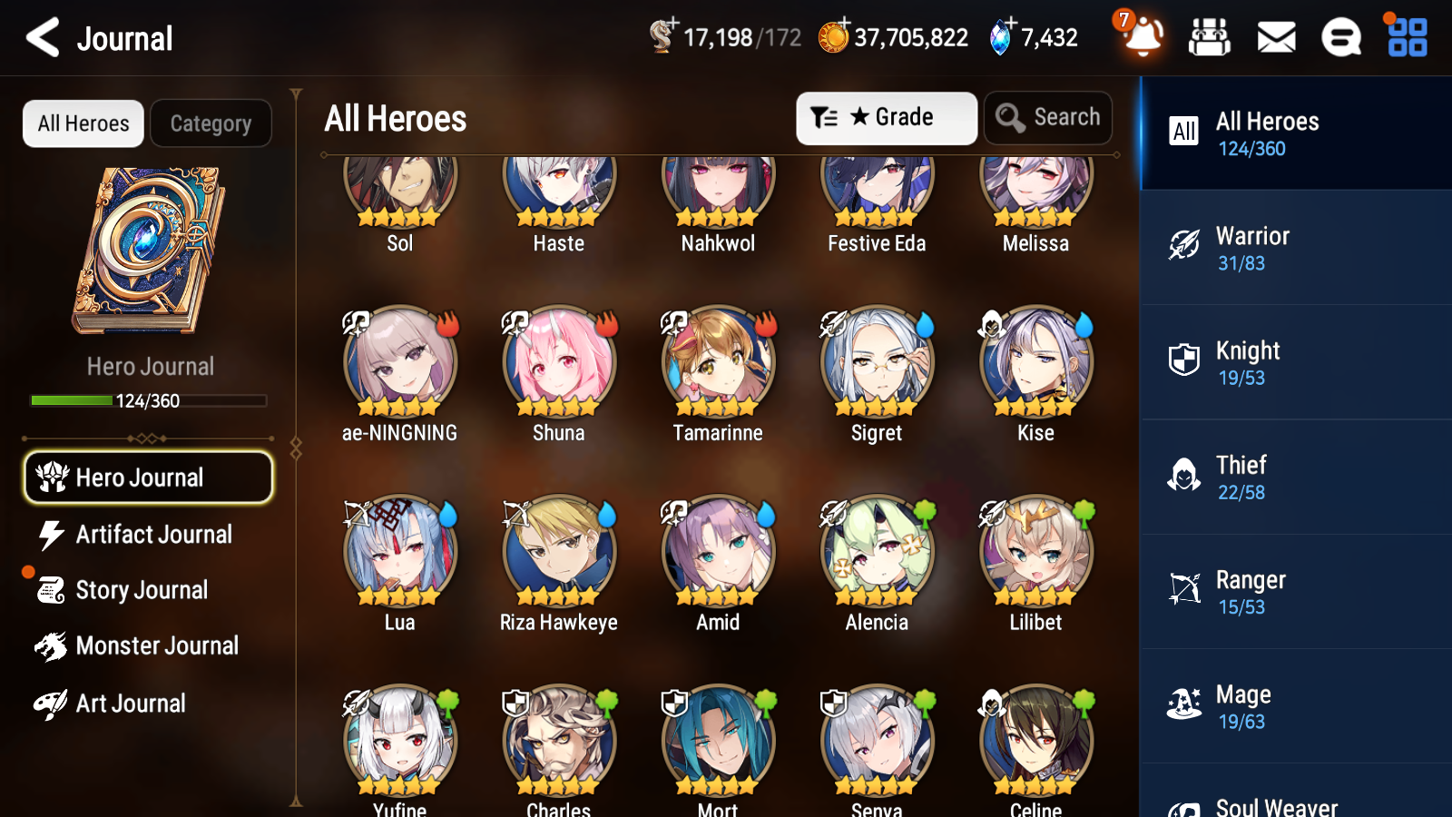 [GLOBAL][INSTANT] Epic 7 Seven 2ML 2LIM Straze Lionheart Cermia Amid Festive Eda + ML pulls + 20 Speed Starter Account-Mobile Games Starter