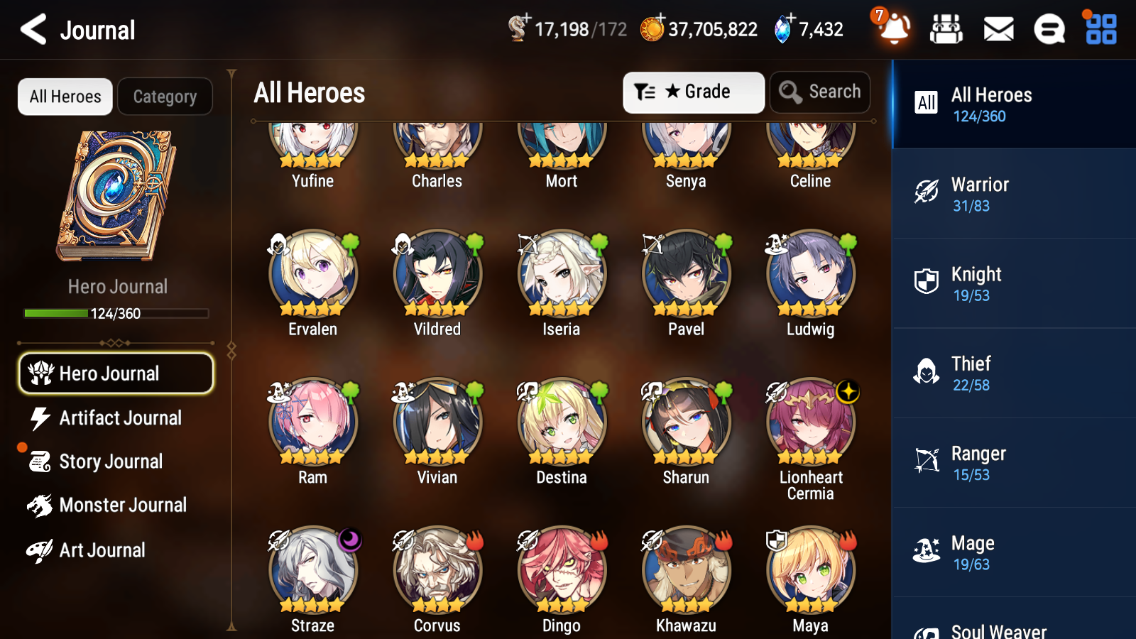 [GLOBAL][INSTANT] Epic 7 Seven 2ML 2LIM Straze Lionheart Cermia Amid Festive Eda + ML pulls + 20 Speed Starter Account-Mobile Games Starter