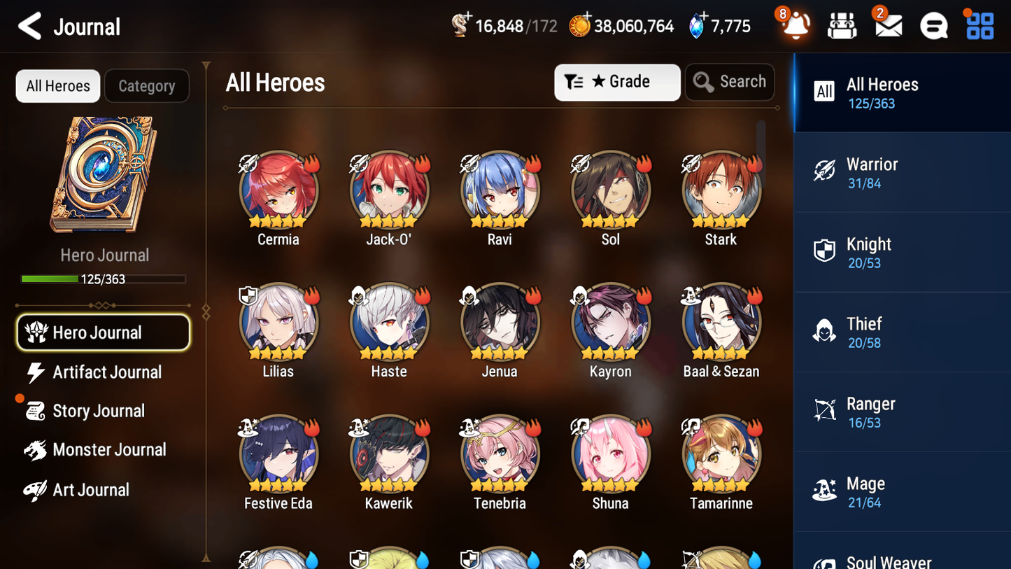 [GLOBAL][INSTANT] Epic 7 Seven 2ML 3LIM Festive Eda Amid Fallen Cecilia Jack Death Dealer Ray + ML pulls+ 20 Speed + Name Starter Account-Mobile Games Starter