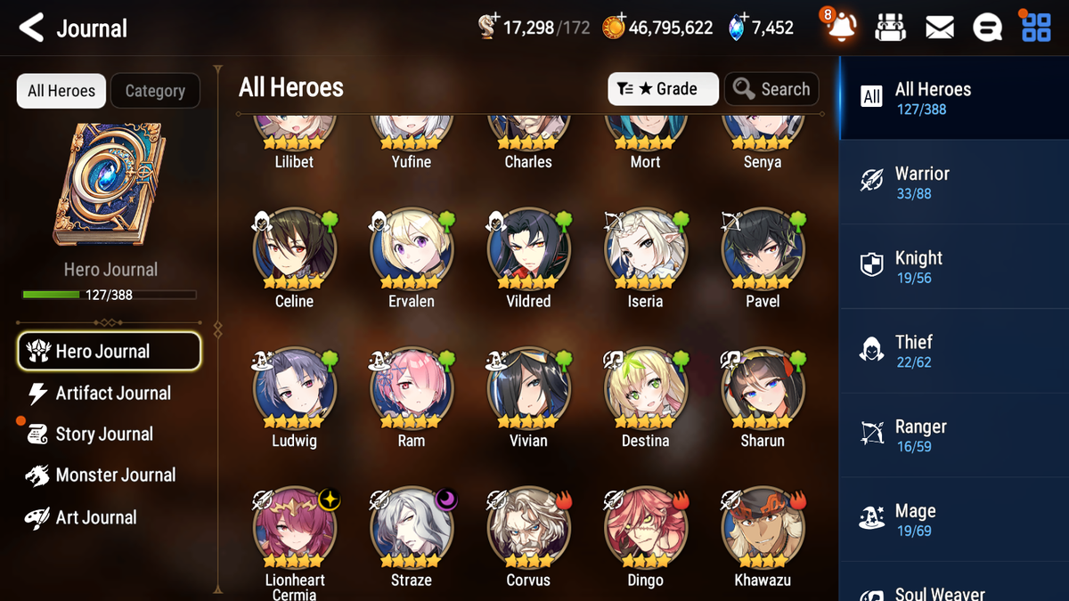[GLOBAL][INSTANT] Epic 7 Seven 2ML 3LIM Haru+artifact Straze Lionheart Cermia Amid Festive Eda + 52ML pulls + 3x 20 Speed+ Luna Skin Starter Account-Mobile Games Starter