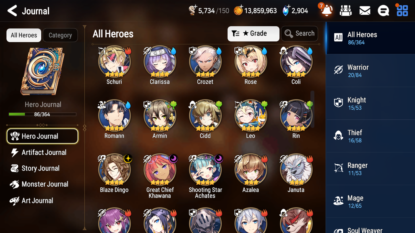 [GLOBAL][INSTANT] Epic 7 Seven 2ML 3LIM Rimuru Fairytale Tenebria Jack Fallen Cecilia + ML pulls+ 20 Speed + Name Starter Account-Mobile Games Starter
