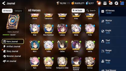 [GLOBAL][INSTANT] Epic 7 Seven 2ML 3LIM Swift Flagbearer Sigret Frida Conqueror Lilias Mediator Kawerik Jack + 40ML pulls + 20 Speed +Name Starter Account-Mobile Games Starter