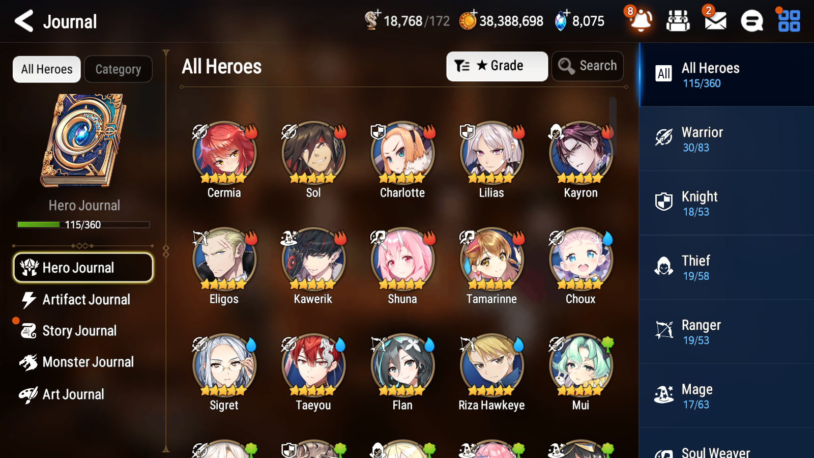 [GLOBAL][INSTANT] Epic 7 Seven 2ML Astromancer Elena Operator Sigret Angel Angelica + 40ML pulls + 20 Speed Starter Account-Mobile Games Starter