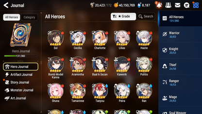 [GLOBAL][INSTANT] Epic 7 Seven 2ML Belian Solitaria Angel Angelica + 41ML pulls + 20 Speed + Name Starter Account-Mobile Games Starter