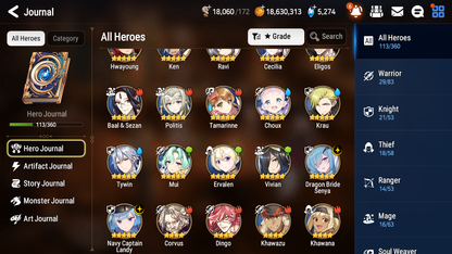 [GLOBAL][INSTANT] Epic 7 Seven 2ML Dragon Bride Senya Navy Captain Landy Angel Angelica + 40ML +Mystics pulls +20 Speed + Name Starter Account-Mobile Games Starter