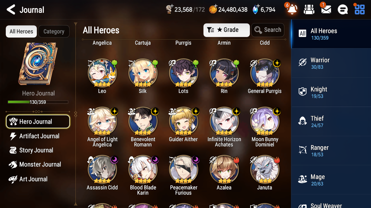 [GLOBAL][INSTANT] Epic 7 Seven 2ML Empyrean Ilynav Remnant Violet + 49ML pulls +20 Speed +Name Starter Account-Mobile Games Starter