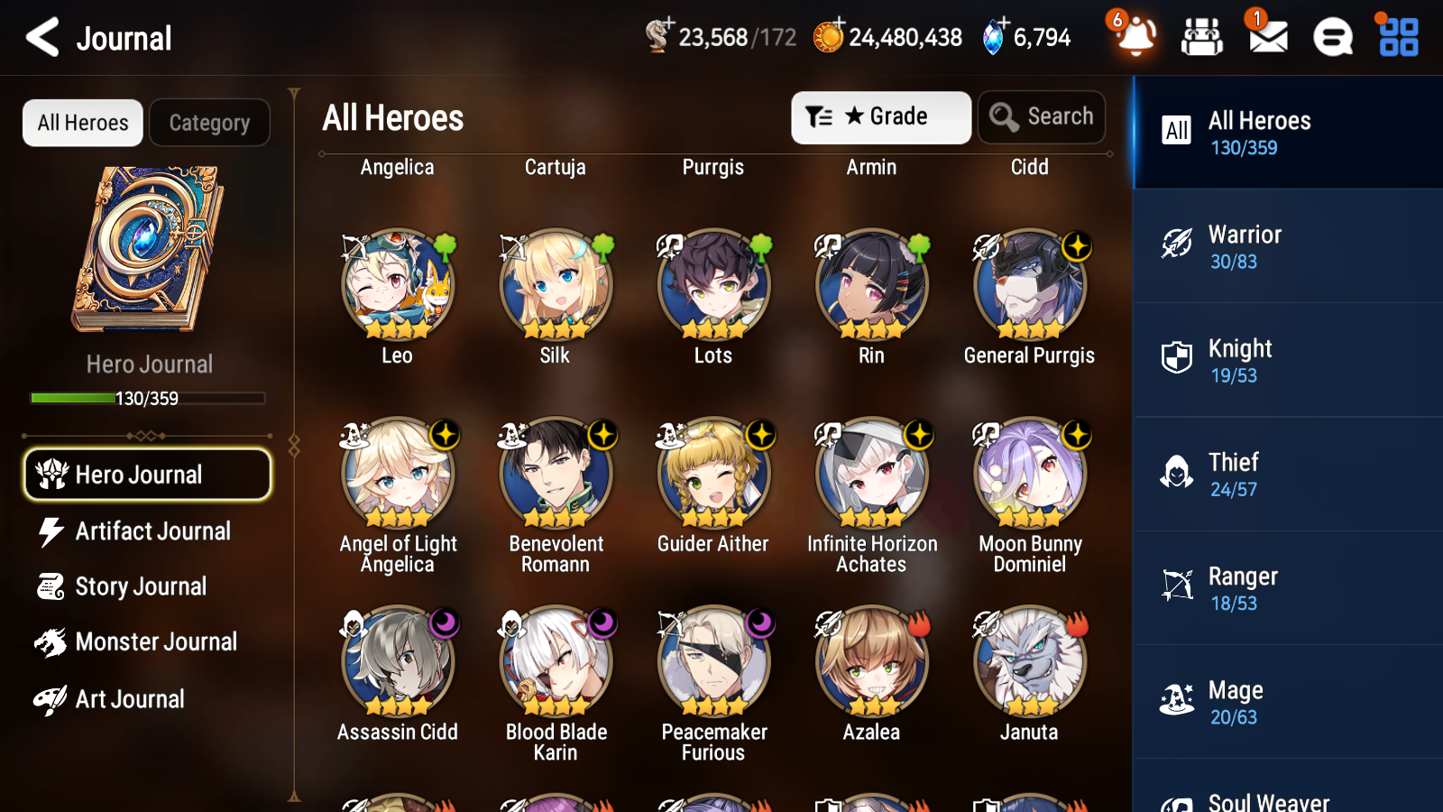 [GLOBAL][INSTANT] Epic 7 Seven 2ML Empyrean Ilynav Remnant Violet + 49ML pulls +20 Speed +Name Starter Account-Mobile Games Starter